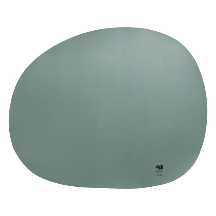 Raw dækkeserviet 41 x 33,5 cm, Grøn Aida