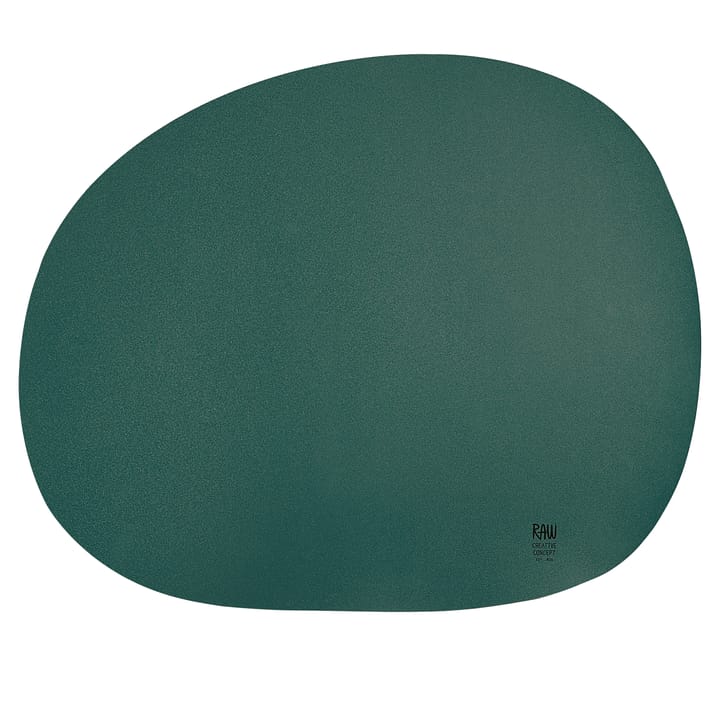 Raw dækkeserviet 41 x 33,5 cm, Mørkegrøn Aida
