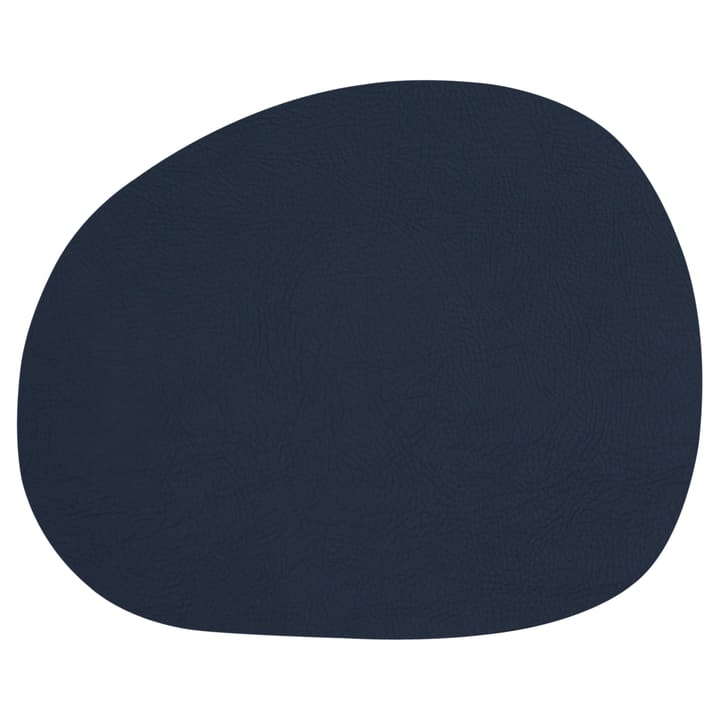 Raw dækkeserviet læder, Dark blue buffalo (mørkeblå) Aida