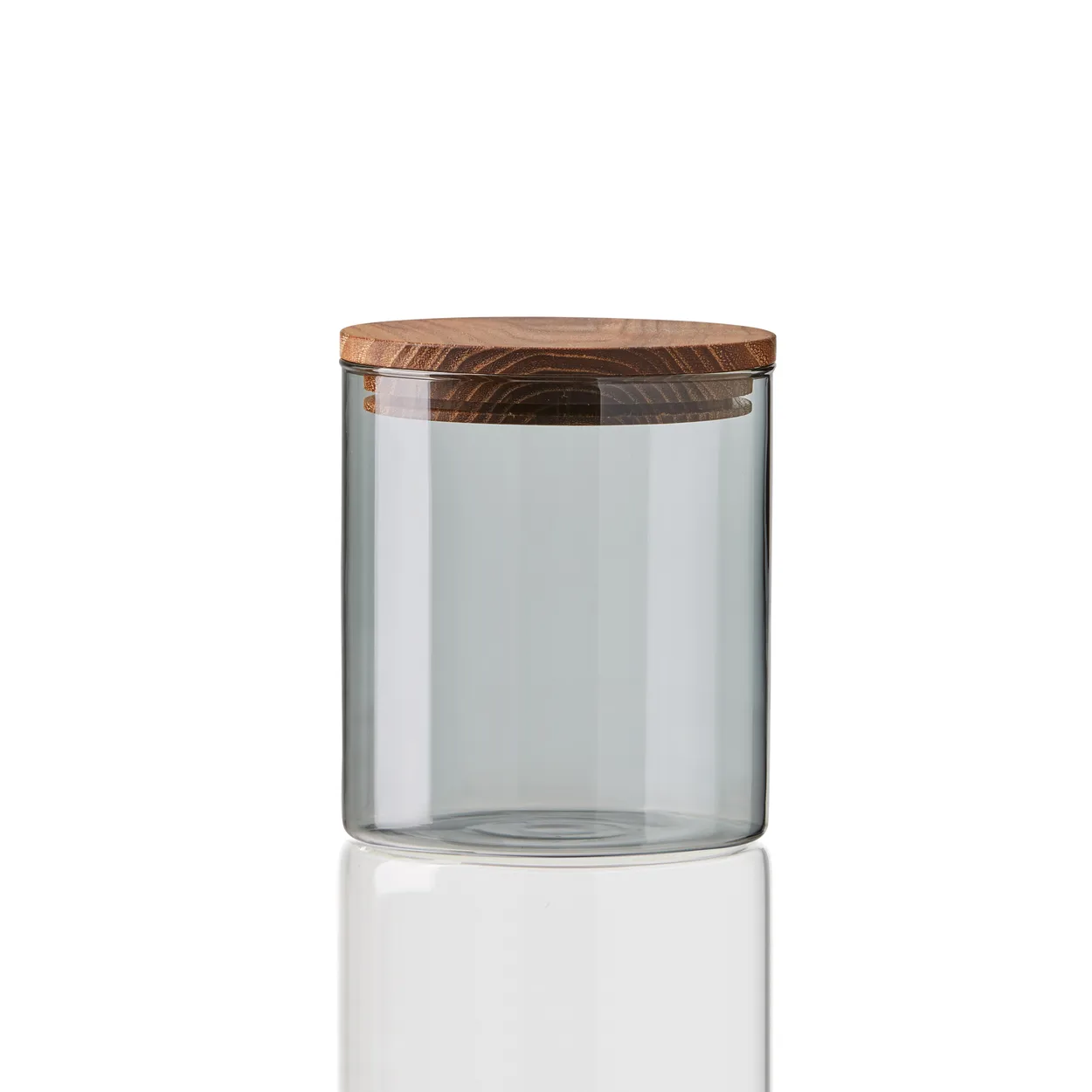 Aida Raw glaskrukke med trælåg Lille