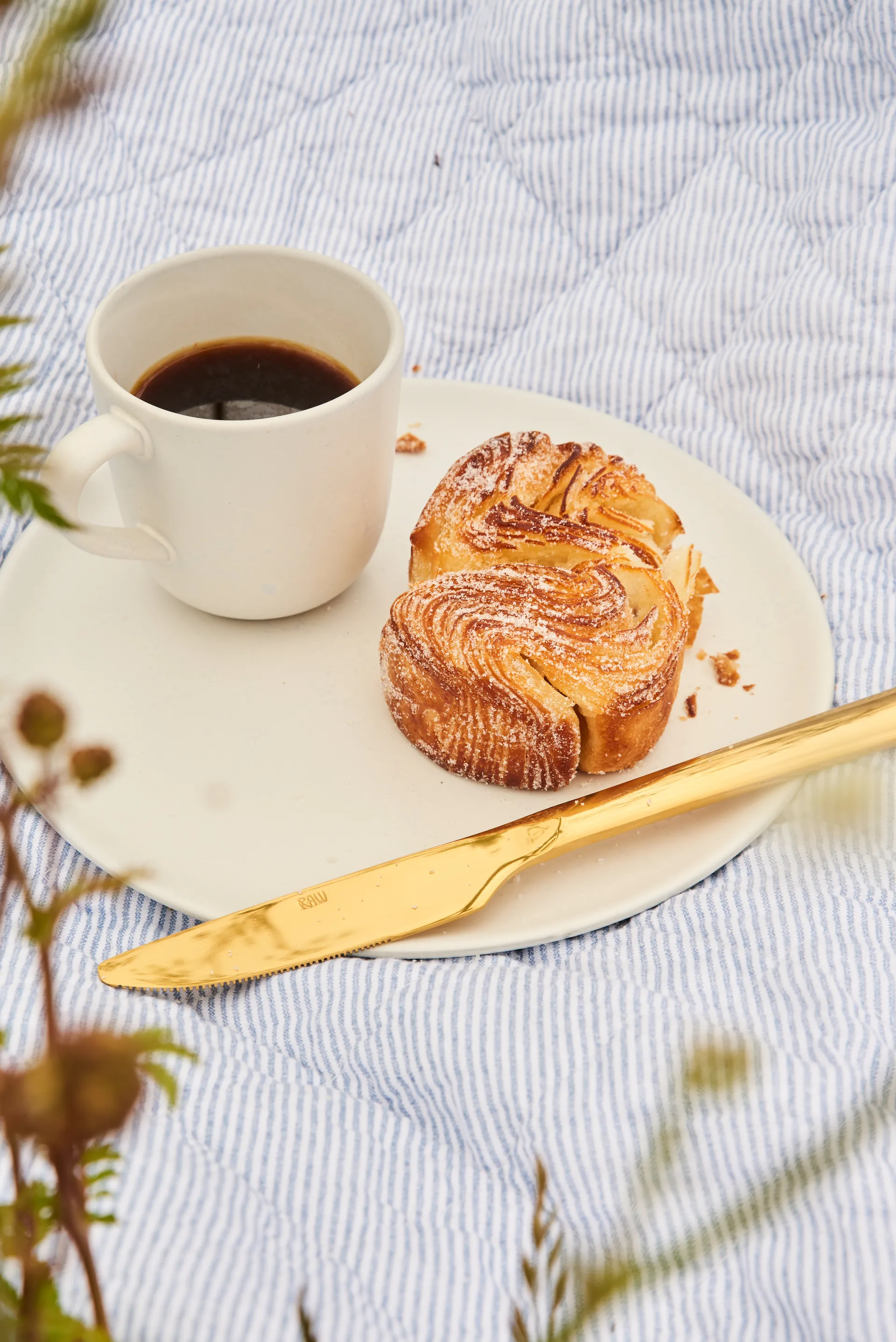 Raw kniv 4-pak, Guld Aida