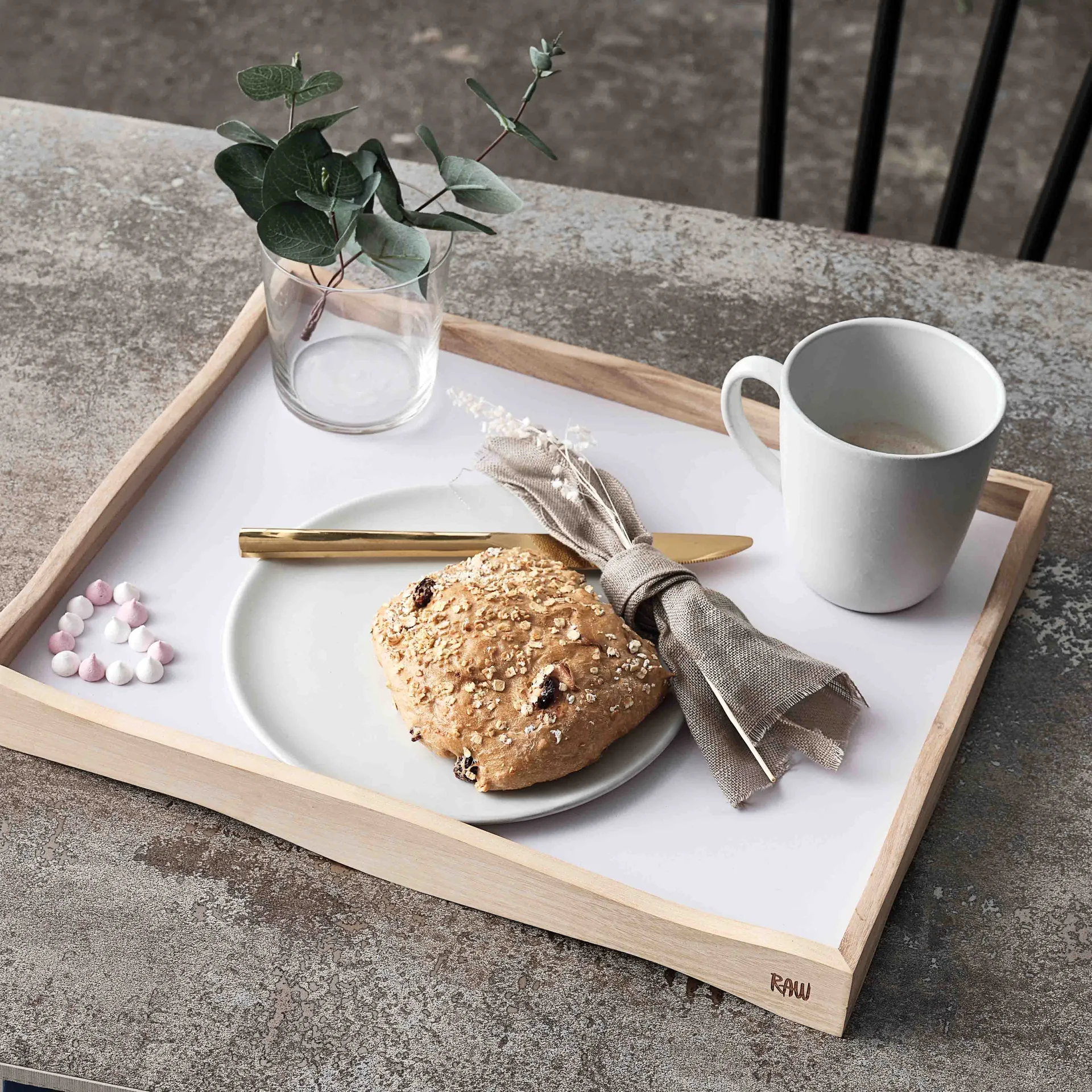 Raw krus med håndtag 35 cl, Arctic white Aida