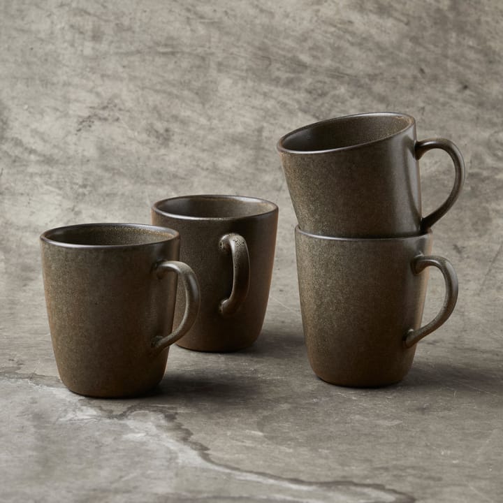 Raw krus med håndtag 35 cl, Forest brown Aida