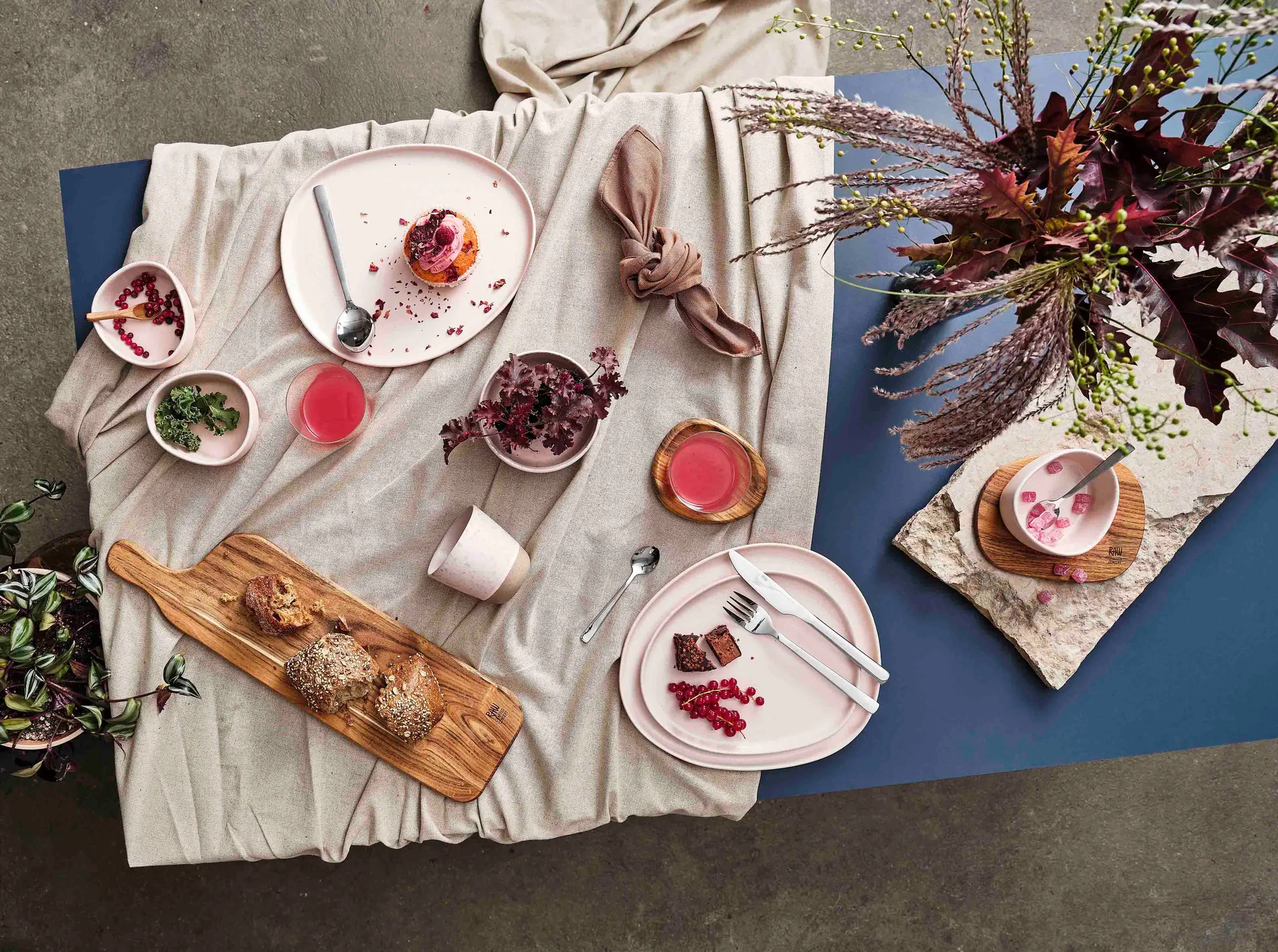 Raw Organic frokosttallerken 24x21 cm, Nordic Nude Aida