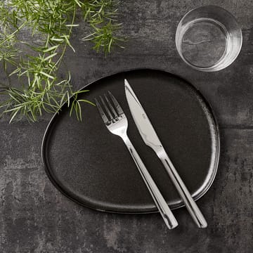 Raw Organic frokosttallerken 24x21 cm - Titanium Black - Aida