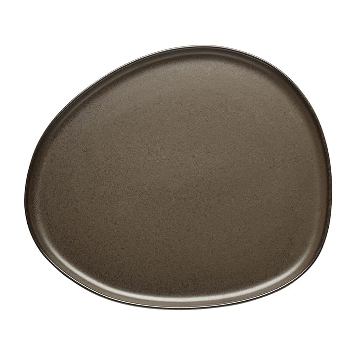 Raw Organic tallerken 29x25 cm - Metallic Brown - Aida