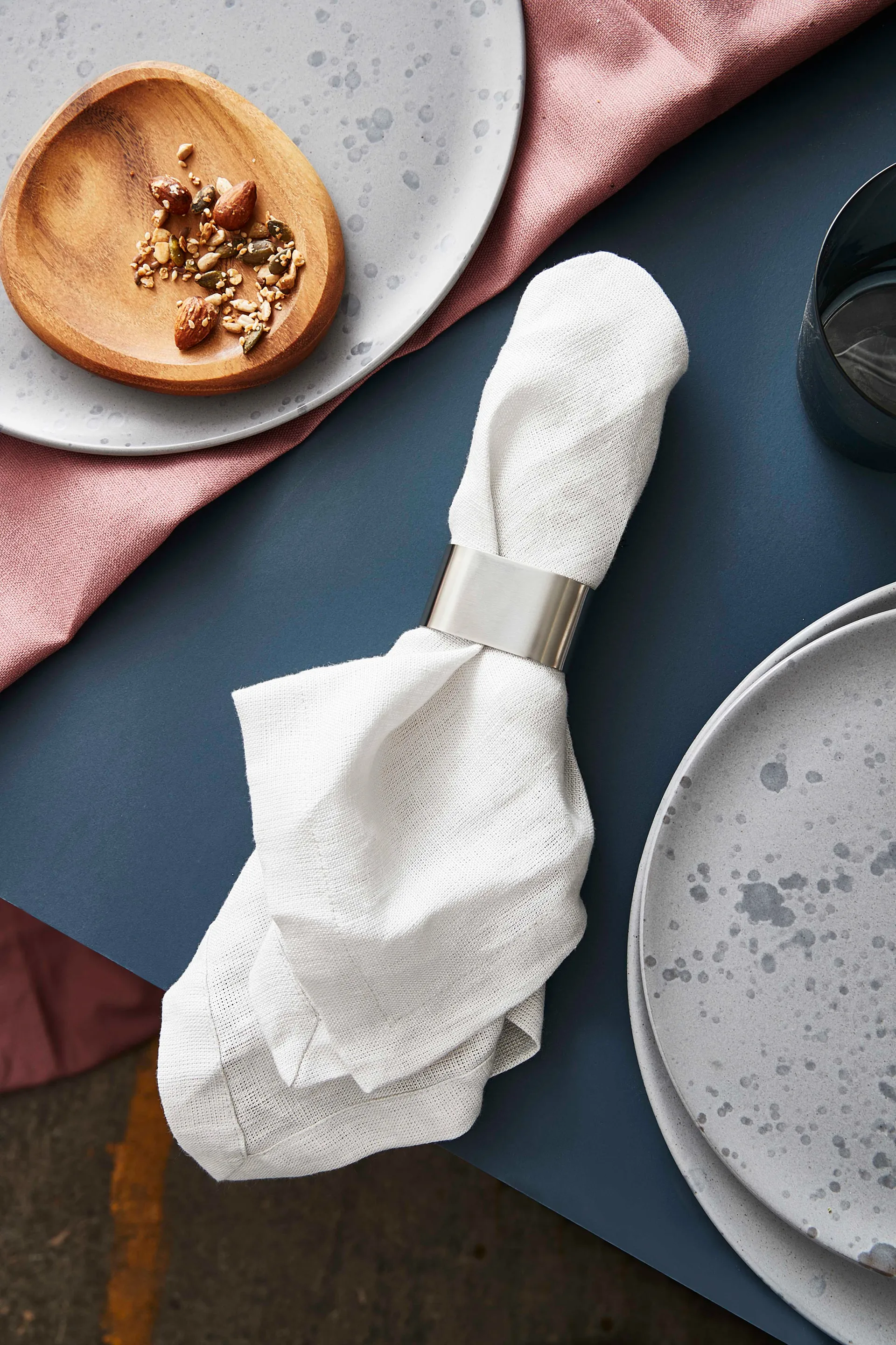 Raw servietholder 4-pak, Stainless steel Aida