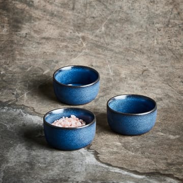 Raw skål mini Ø7,5 cm 3-pak - Midnight blue - Aida