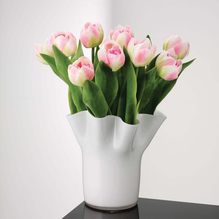 Tulip vase 20 cm, Hvid Aida