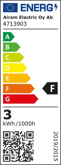 Airam LED lyskilde G9, Klar, dæmpbar, 2700K 300lm 3W Airam
