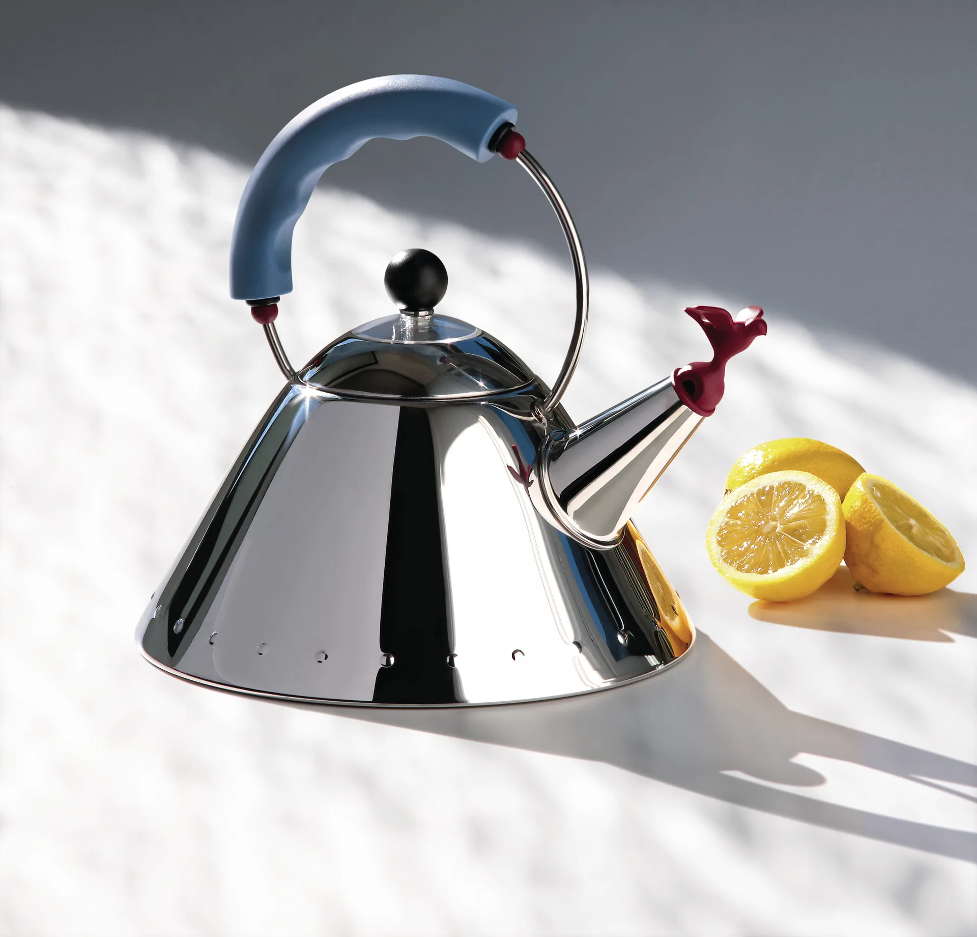Alessi 9093 vandkoger, Lyseblå/Fugl Alessi