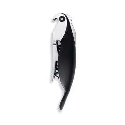 Parrot Proptrækker 13x3 cm - Sort - Alessi