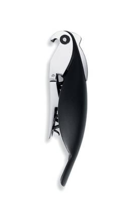 Parrot Proptrækker 13x3 cm, Sort Alessi