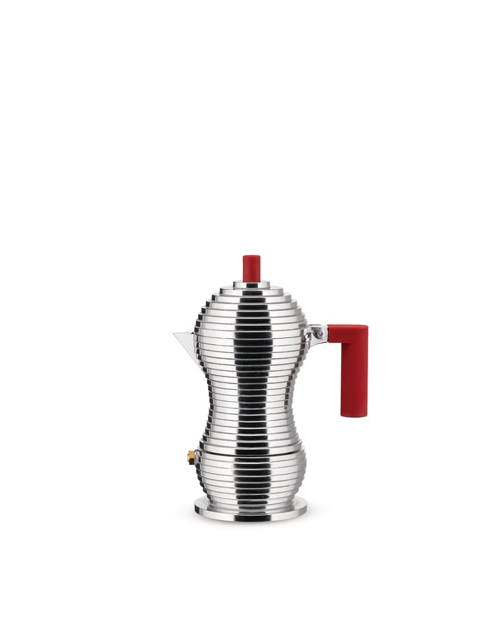 Pulcina espressobrygger 1 kop, Aluminium-rød Alessi