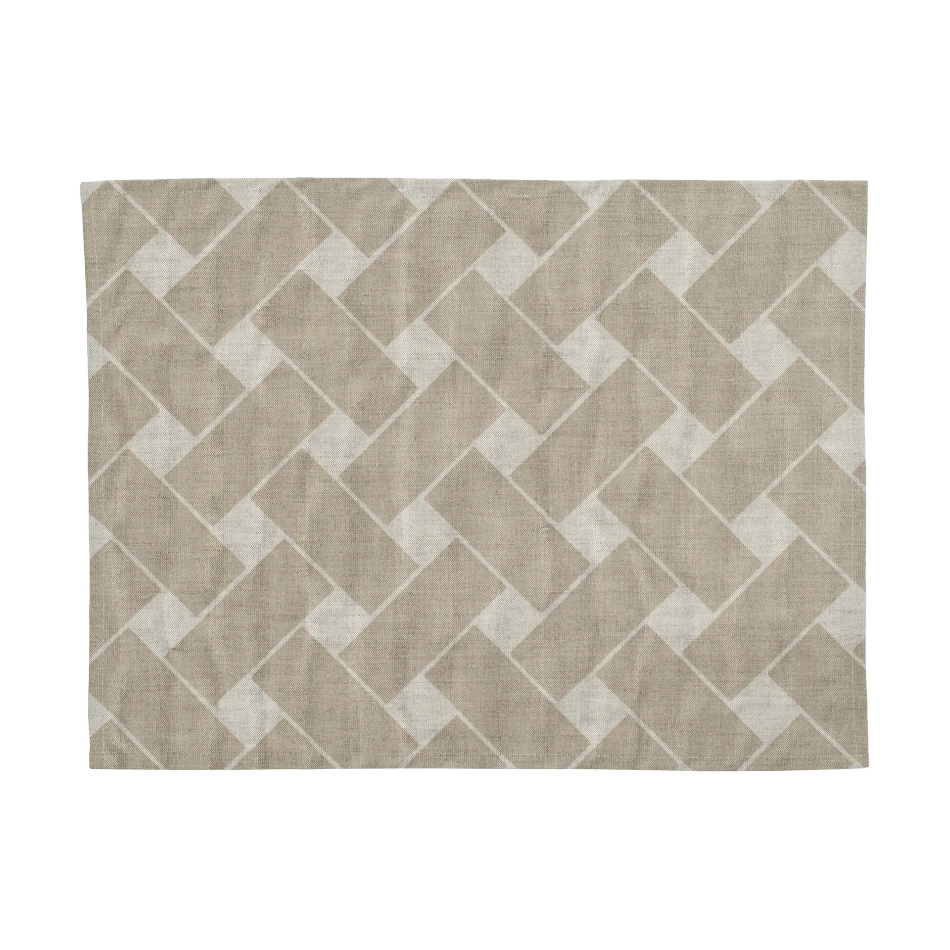Korg XL dækkeserviet 34x45 cm 2-pak, Natur-taupe Almedahls