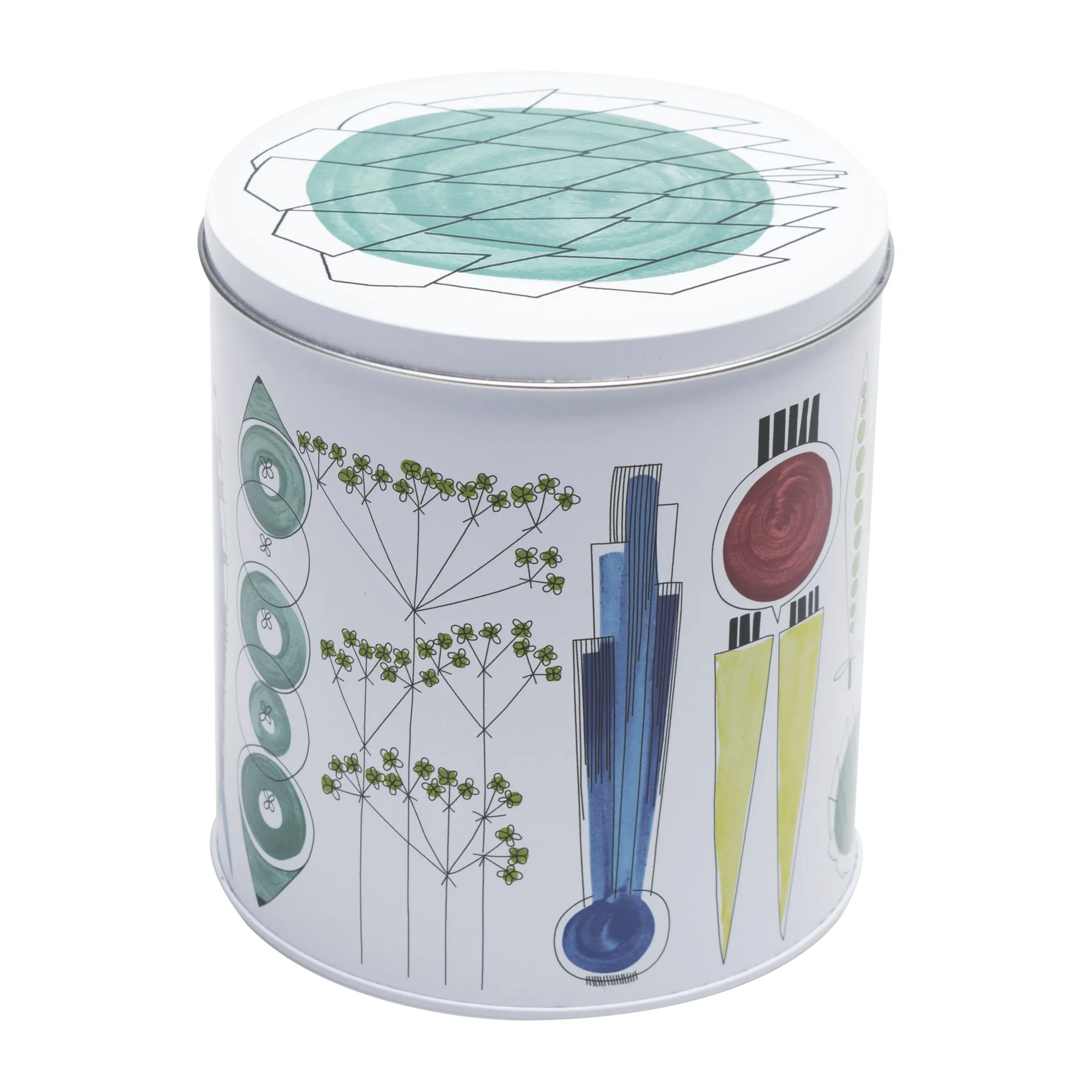 Picknick rund dåse 13,6x15 cm, Multi Almedahls