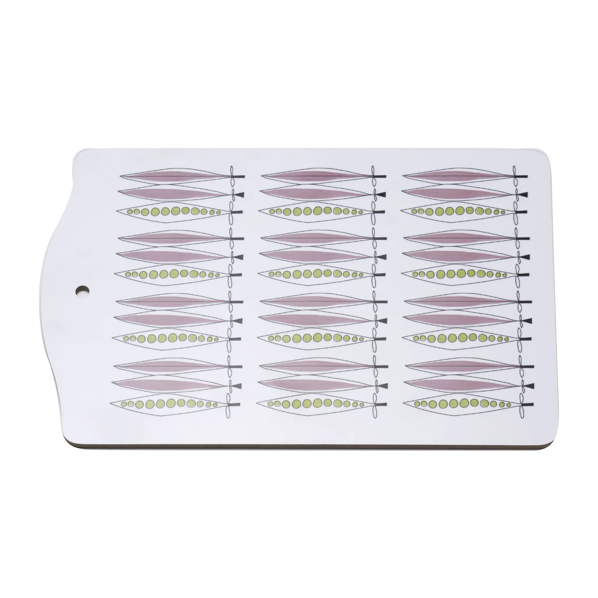 Picknick serveringsbræt 20x30 cm, Blålyserød-multi Almedahls