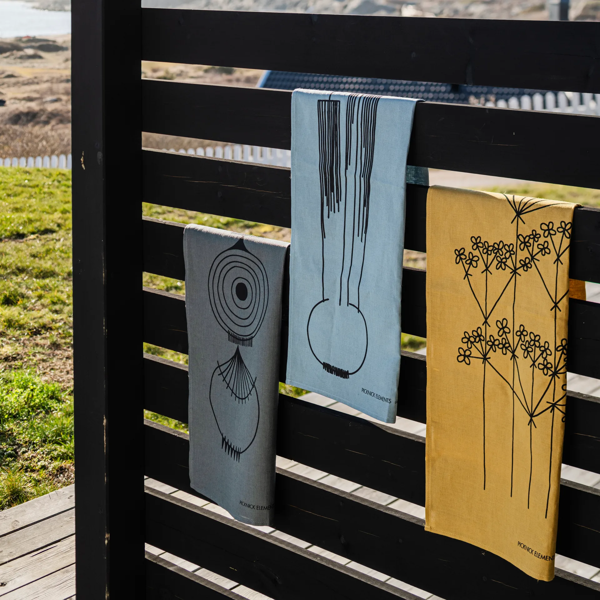 Picknick viskestykke, Okker Almedahls