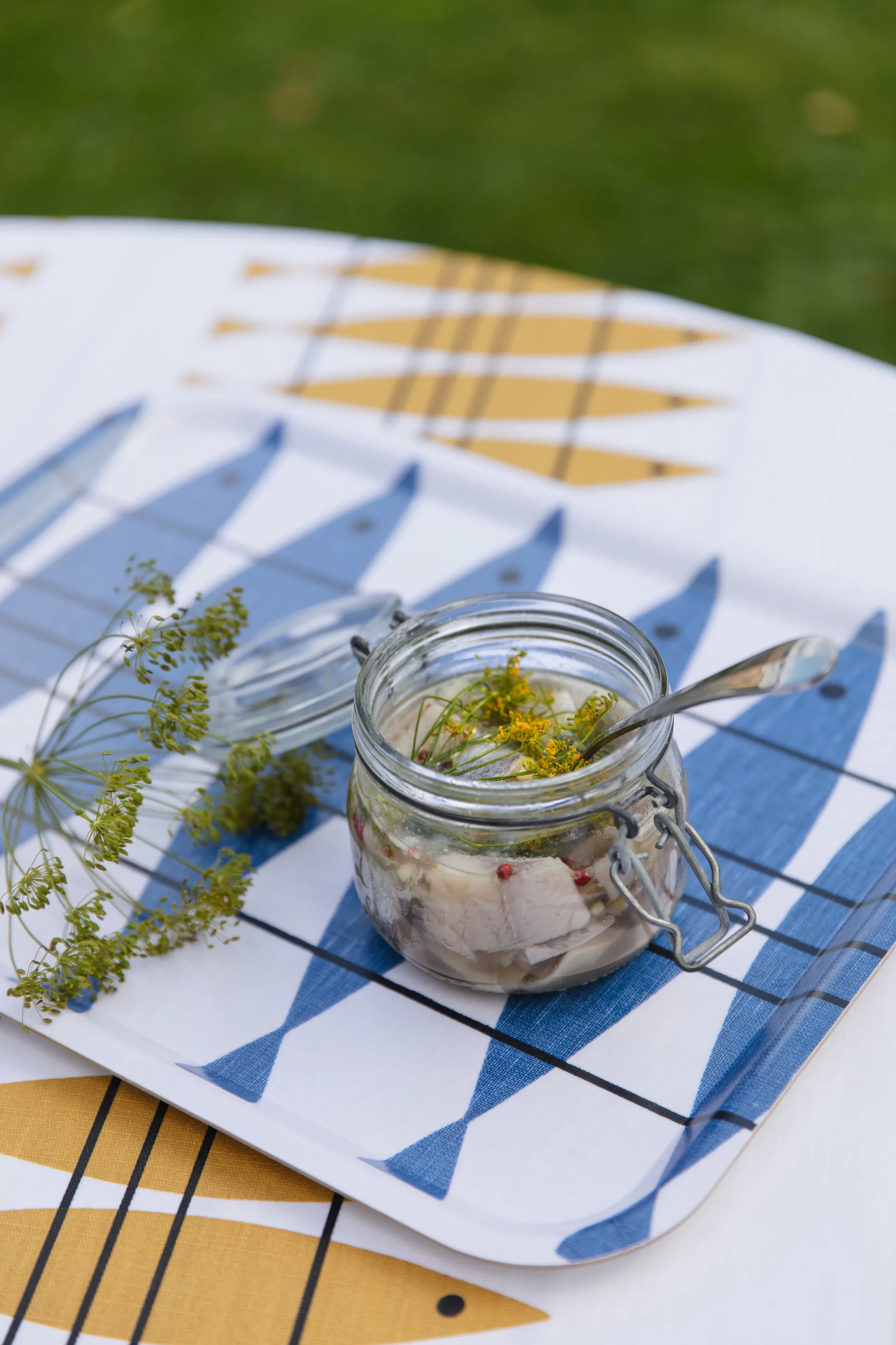 Sild voksdug i metermål, Okker Almedahls