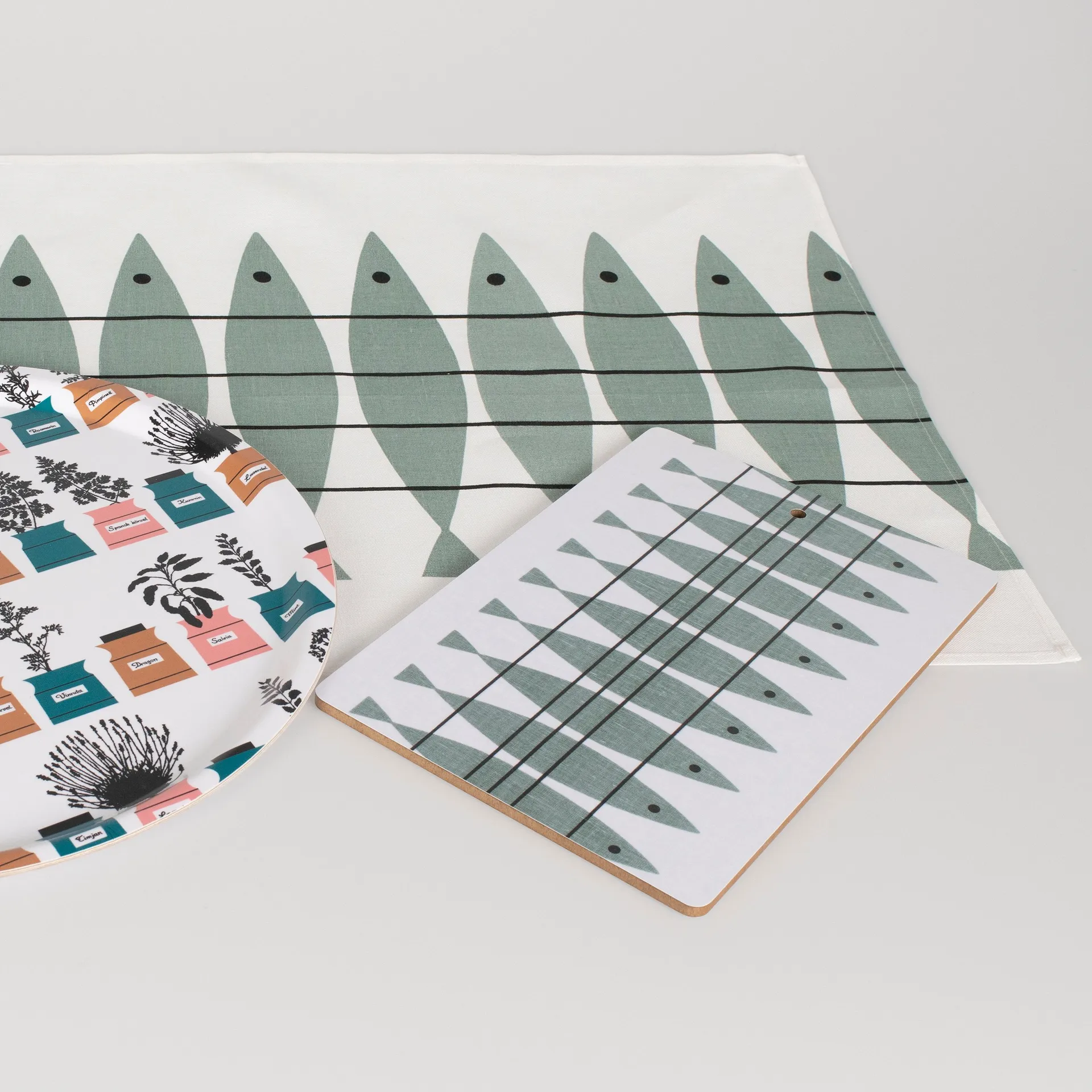 Sill viskestykke, Grøn-grå Almedahls