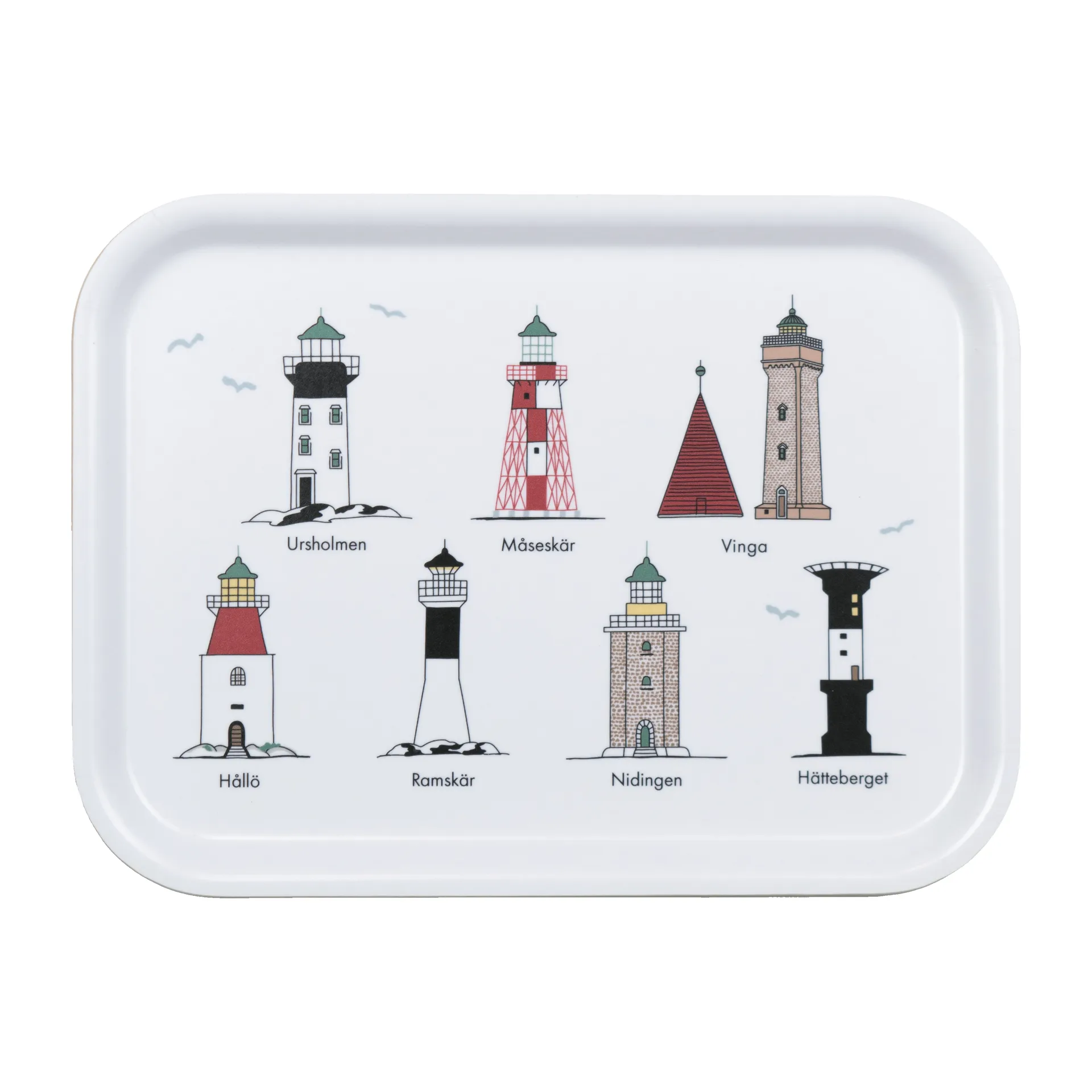 Svenska fyrar bakke 20x27 cm, Multi Almedahls