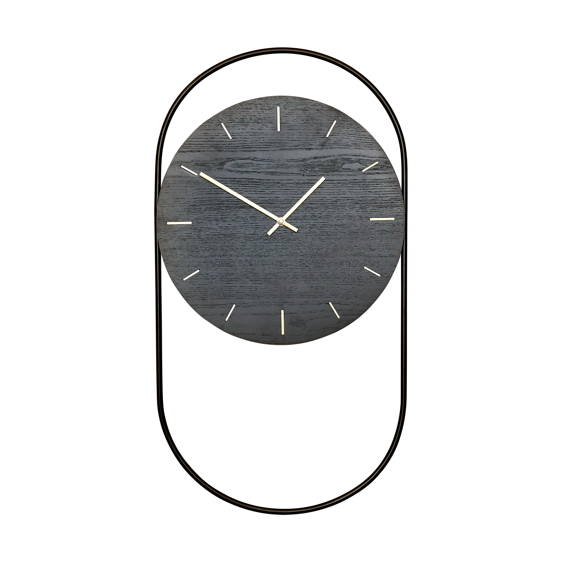 A-Wall vægur 41x76 cm, Black-brass Andersen Furniture