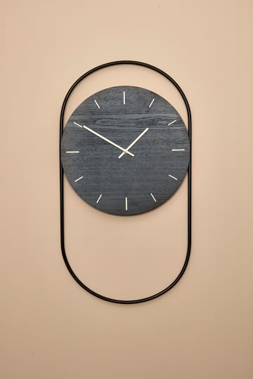 A-Wall vægur 41x76 cm - Black-brass - Andersen Furniture