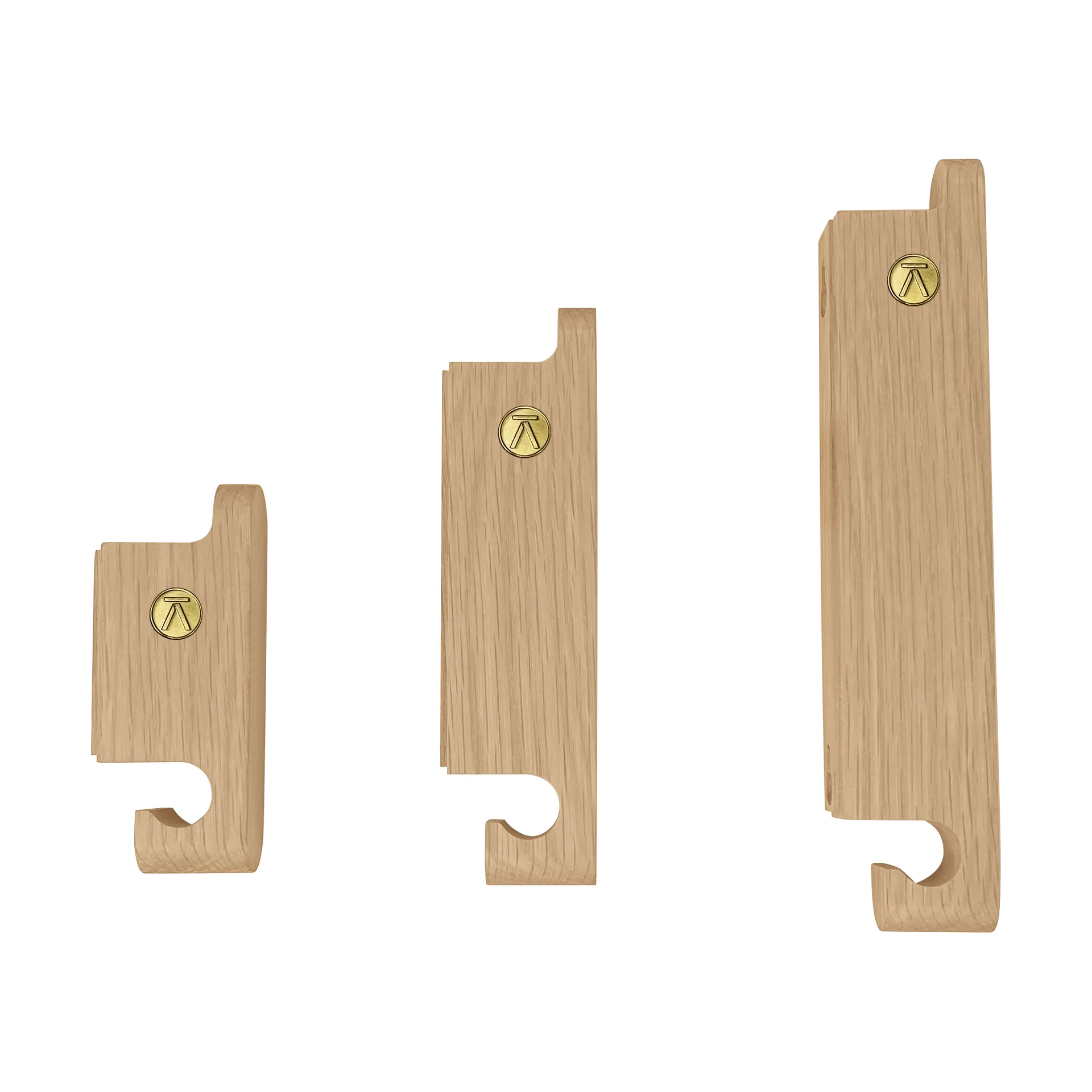 Multi Hooks krog sæt 3 dele, Oak Andersen Furniture