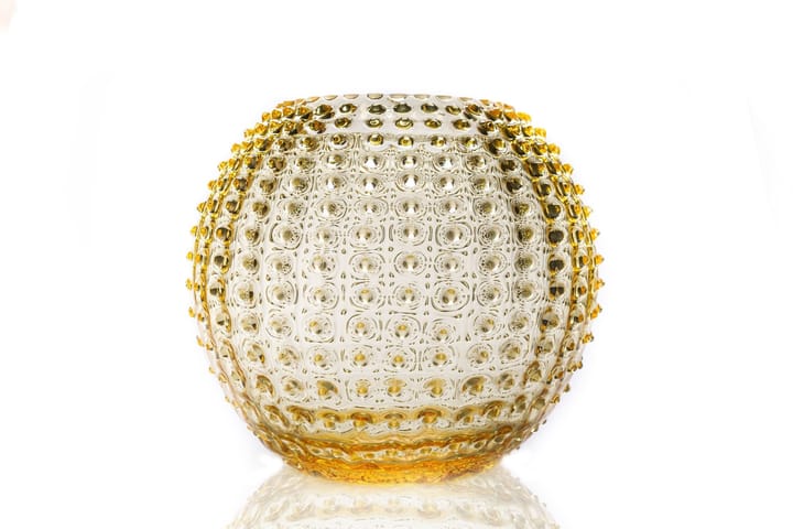 Hobnail Globe vase 24 cm, Citron Anna Von Lipa