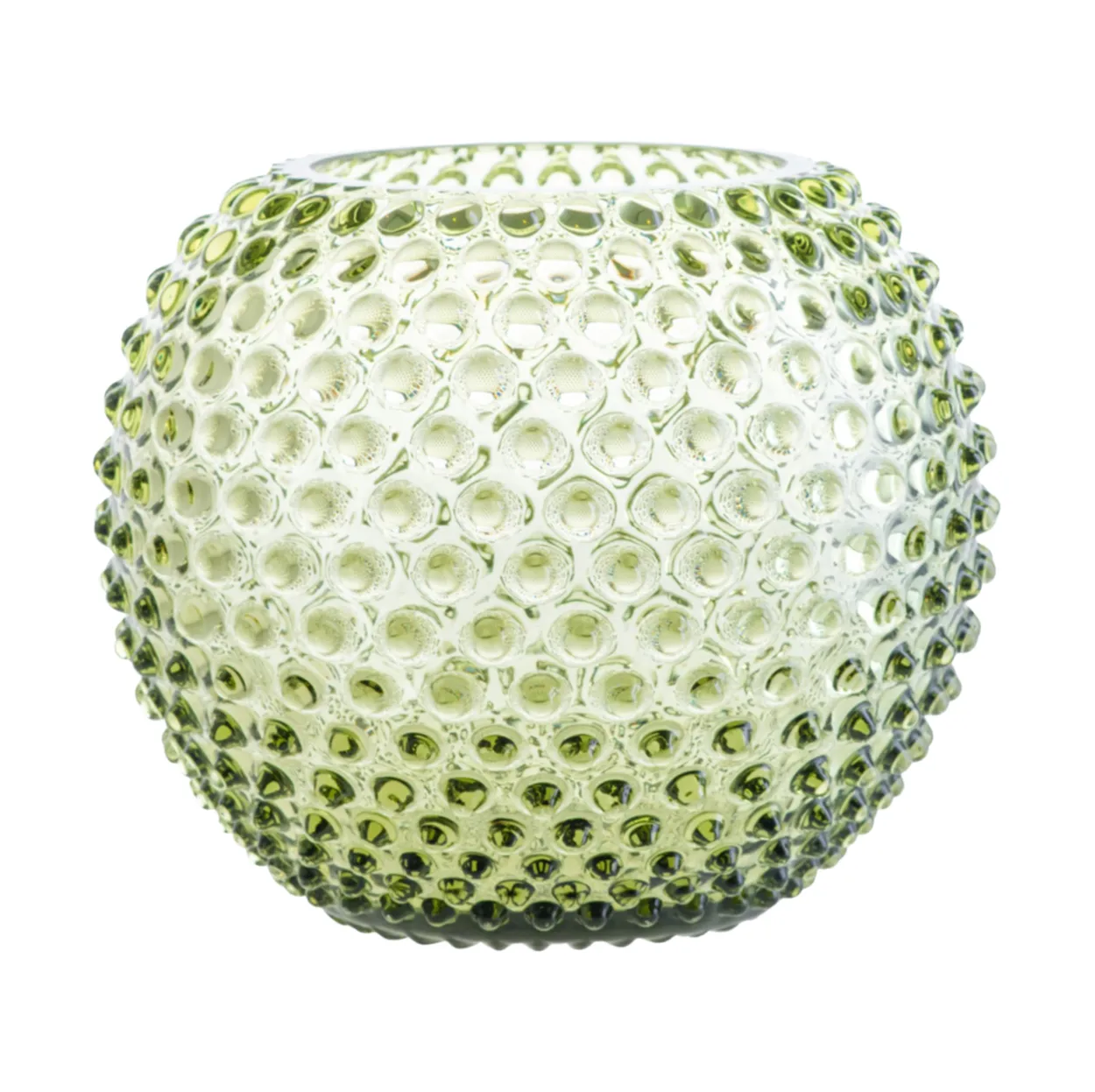 Anna Von Lipa Hobnail Globe vase 24 cm Olivegreen