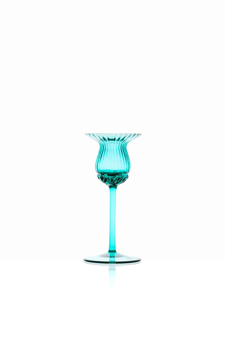 Tulipan lysestage 15 cm - Turquoise - Anna Von Lipa