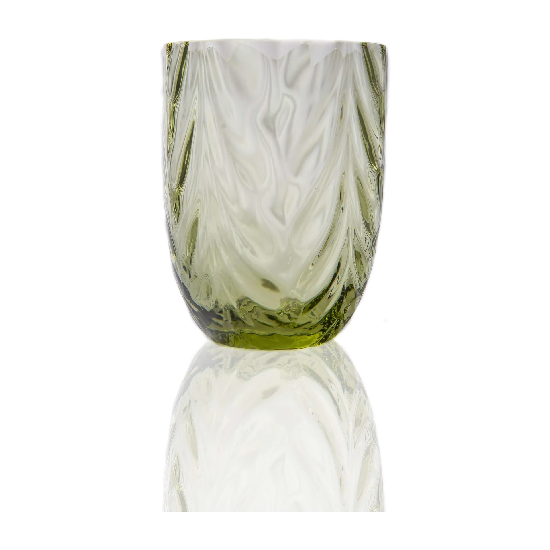 Wave drikkeglas 25 cl, Olivegreen Anna Von Lipa