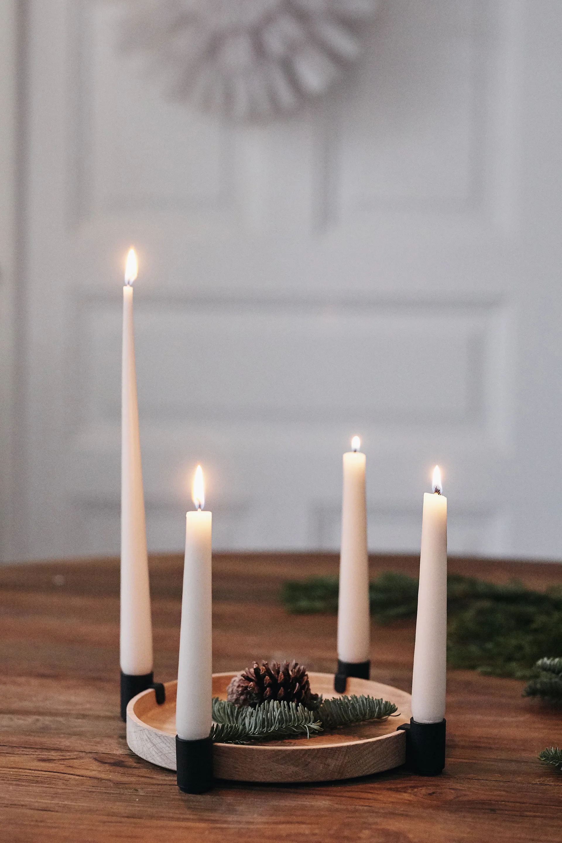 Luna adventsstage Ø27 cm, Eg-stål Applicata