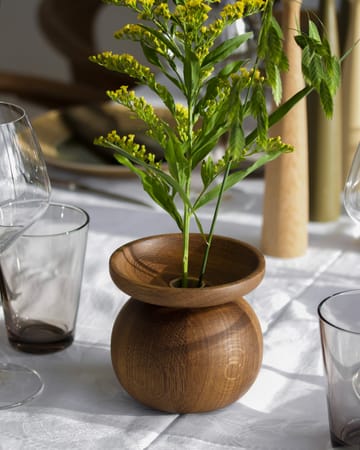 Shape bowl vase - Røget eg - Applicata