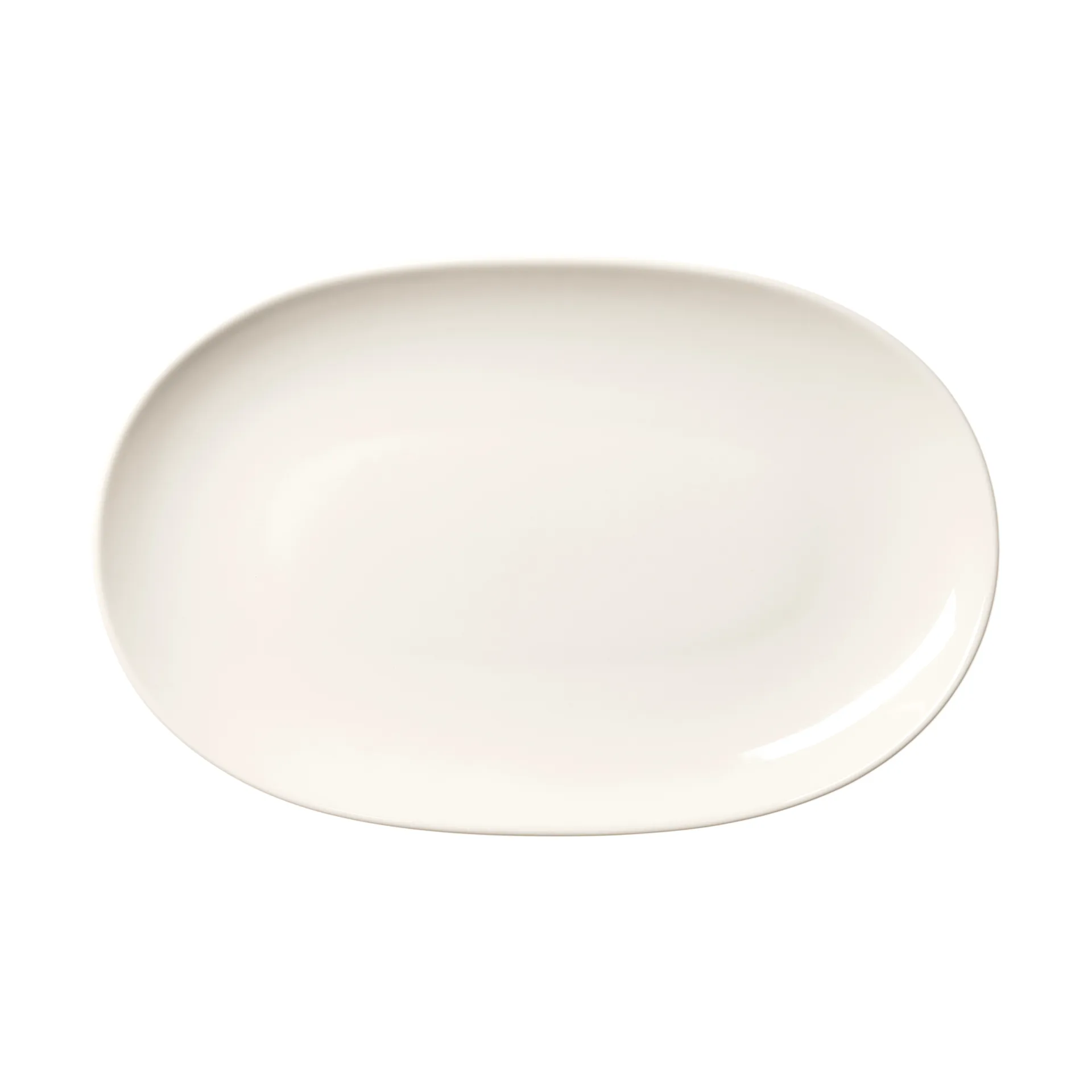 Arabia 24h oval tallerken Hvid, 18x28 cm