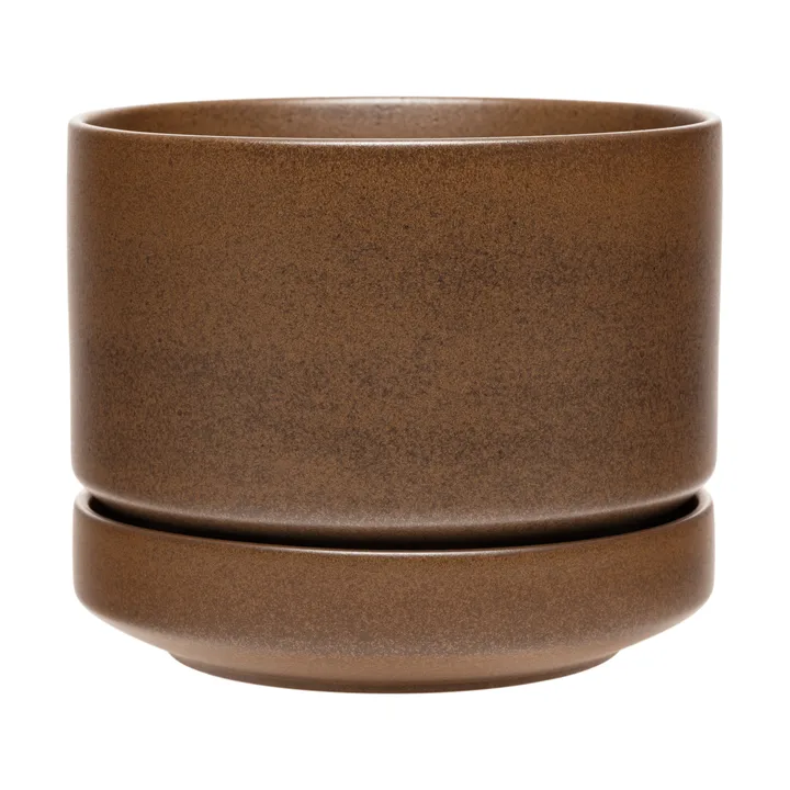 Arabia SN urtepotte - Mat brun, 16 cm - Arabia