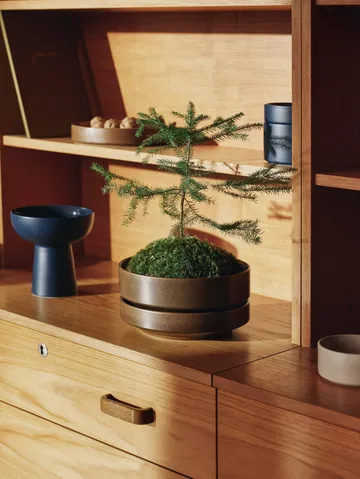 Arabia SN urtepotte - Mat brun, 22 cm - Arabia