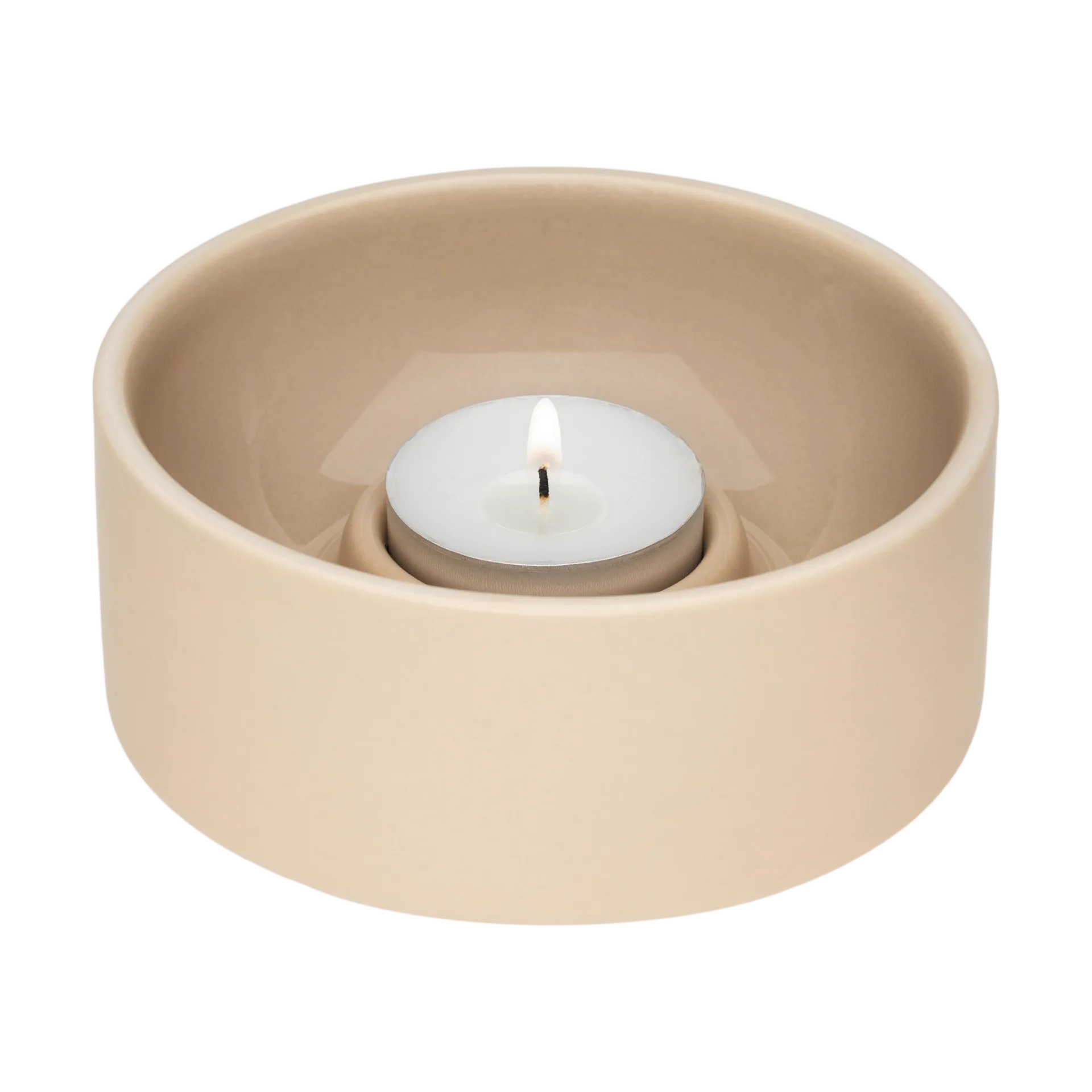 Kirnu fyrfadsstage Ø11x5 cm, Beige Arabia