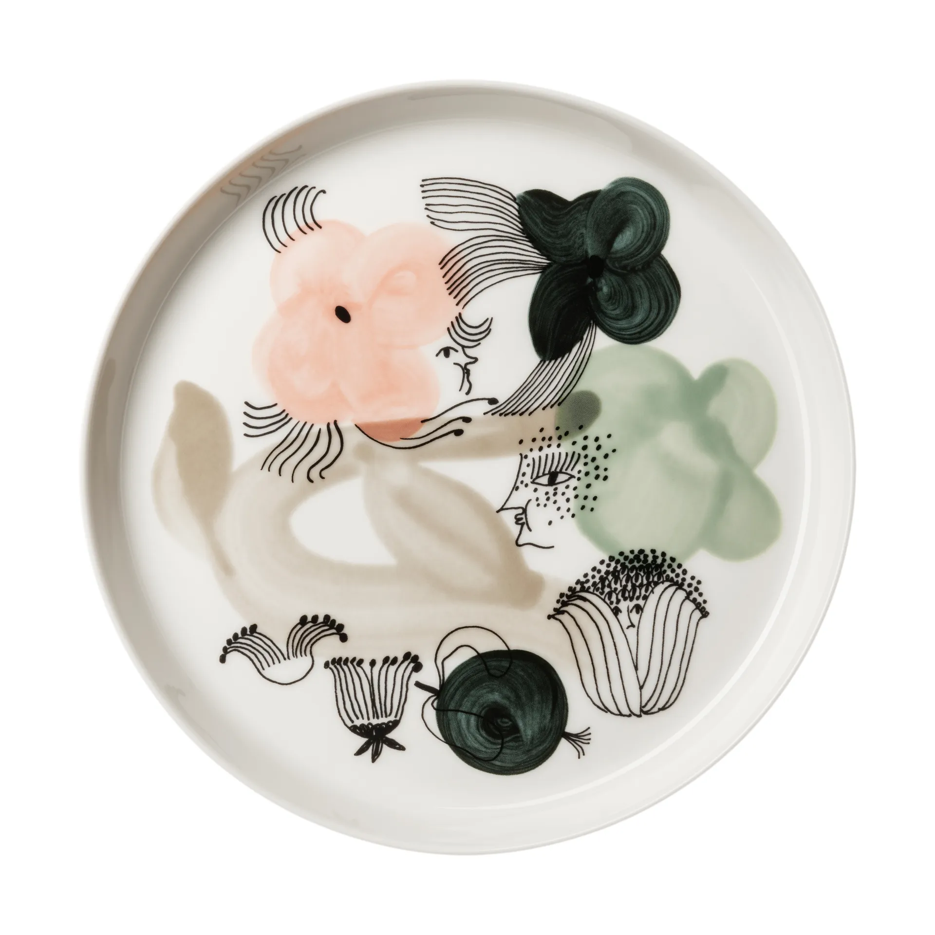 Kukkamaa tallerken Ø18,8 cm, Grøn Arabia