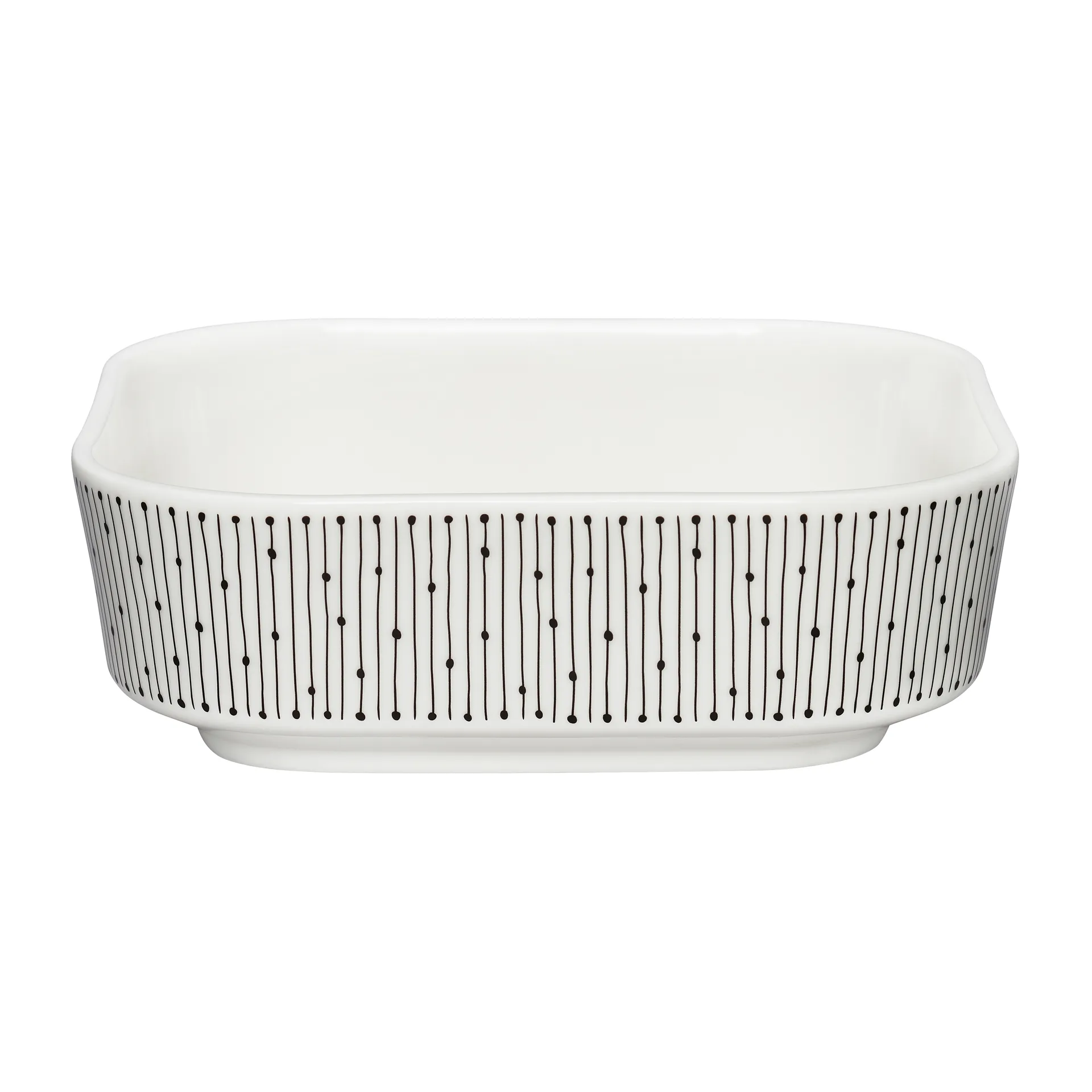 Mainio Sarastus ovnfast fad 0,7 L, Sort/Hvid Arabia