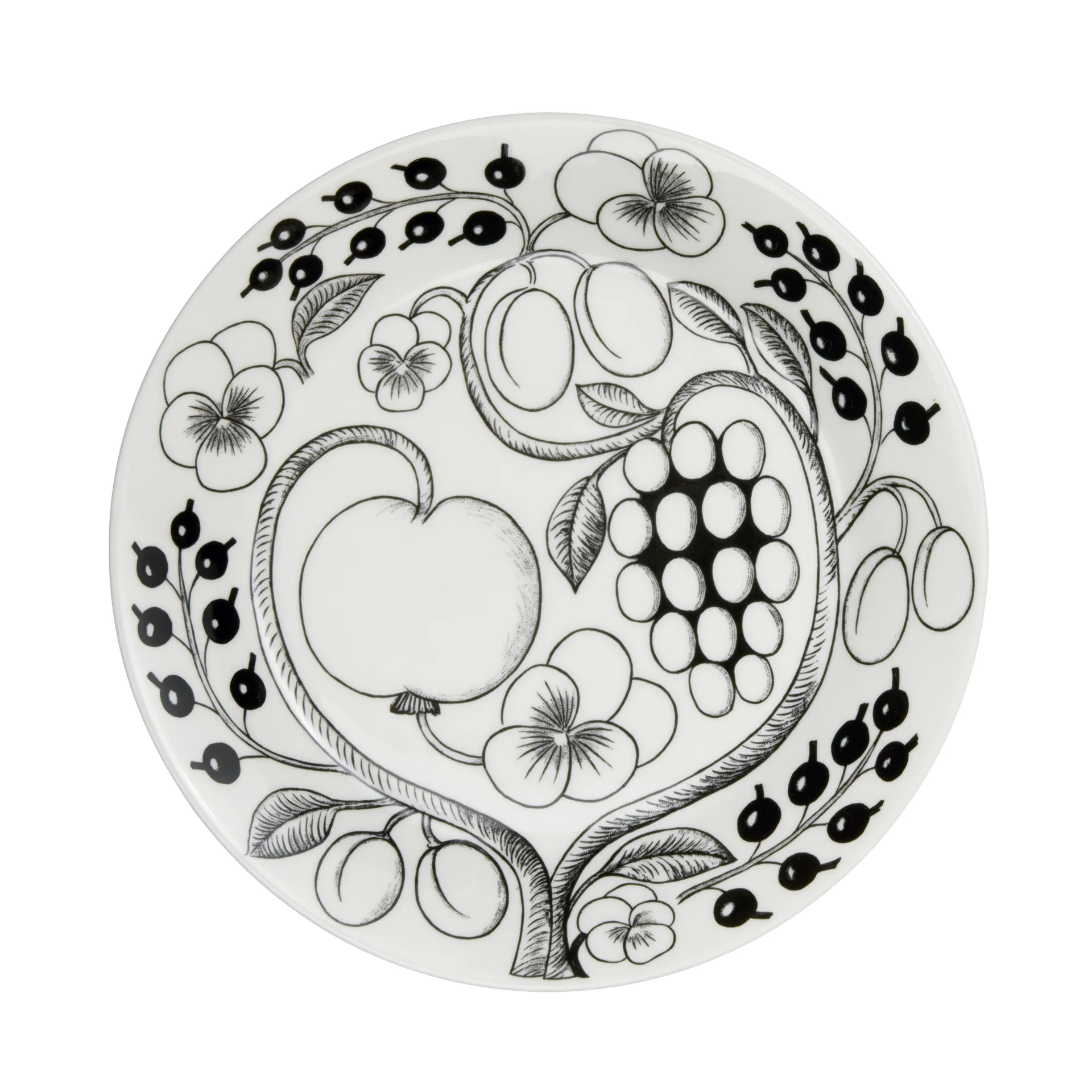 Paratiisi tallerken Ø26 cm, Sort Arabia