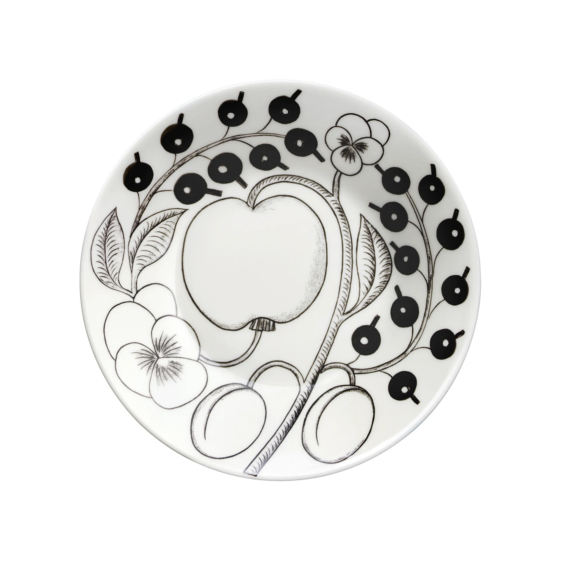 Paratiisi underkop Ø14 cm til kaffekop 18 cl, Sort Arabia