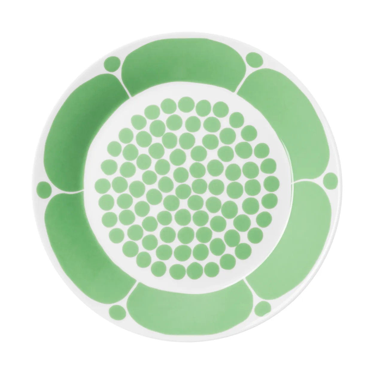 Arabia Sunnuntai tallerken Grøn, Ø26 cm