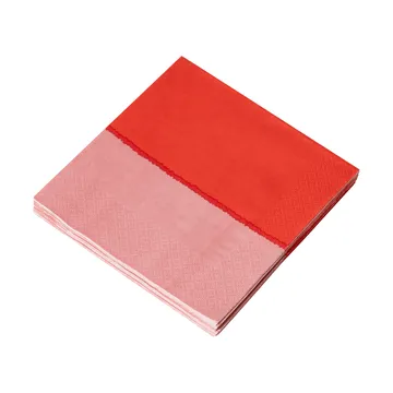 Vuokko papirserviet 33x33 cm 20-pak - Pink-rød - Arabia