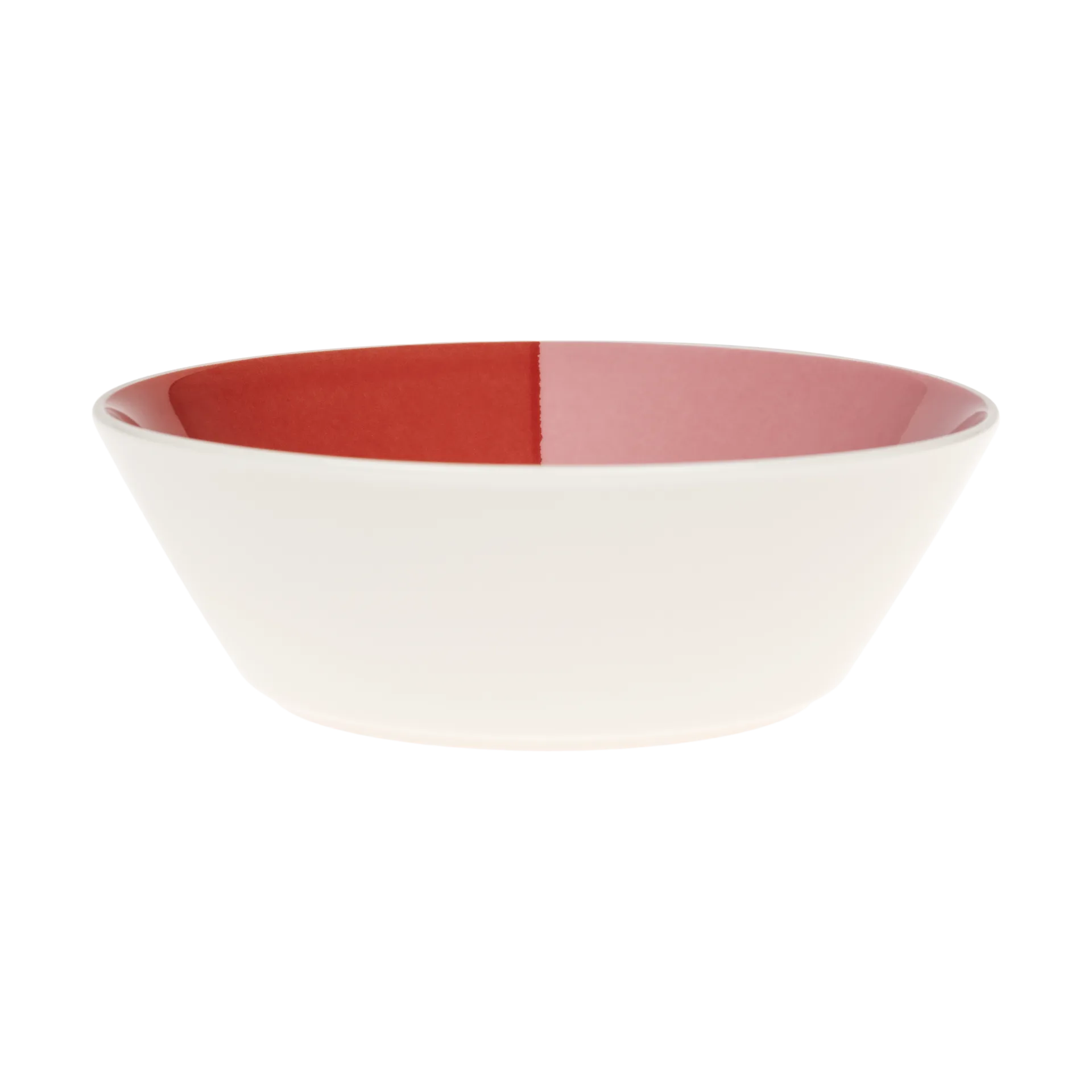 Vuokko skål Ø17 cm, 2-farvet rosa-rød Arabia