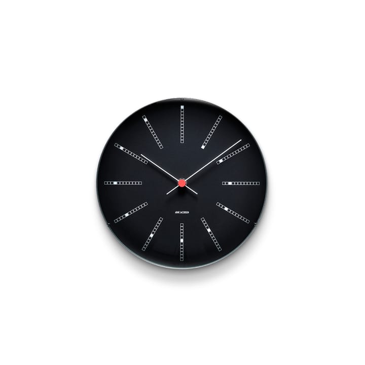 AJ Bankers vægur sort, Ø 21 cm Arne Jacobsen Clocks