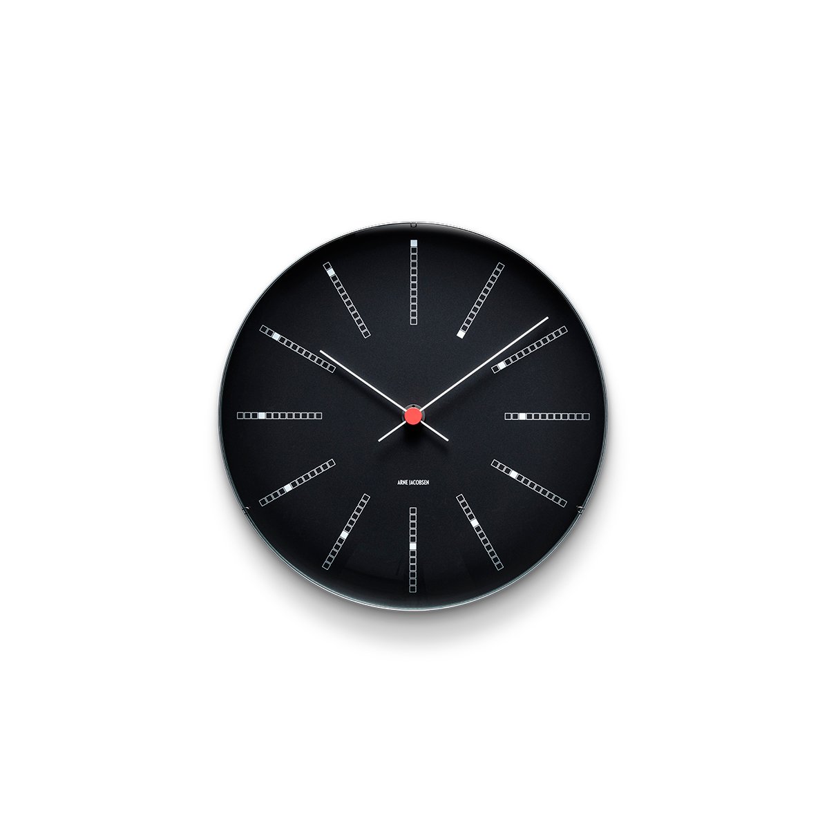 Arne Jacobsen Clocks AJ Bankers vægur sort Ø 21 cm