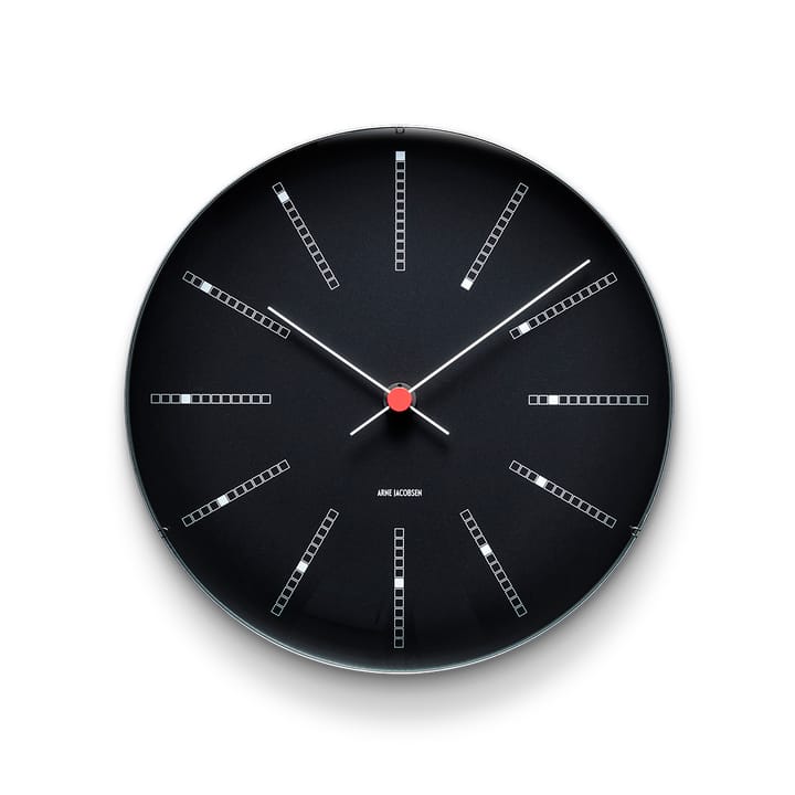 AJ Bankers vægur sort, Ø 29 cm Arne Jacobsen Clocks