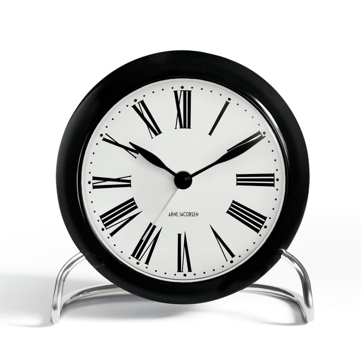 AJ Roman bord ur, sort Arne Jacobsen Clocks