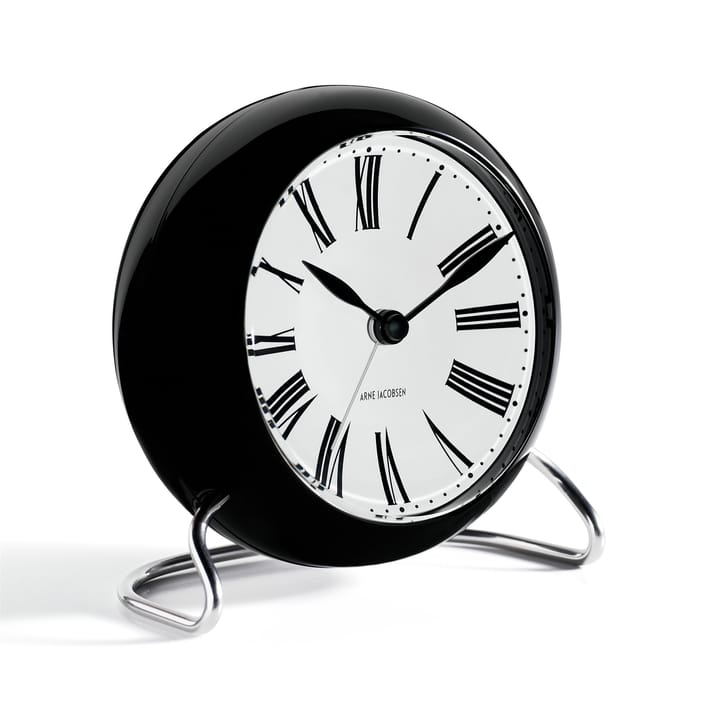 AJ Roman bord ur, sort Arne Jacobsen Clocks
